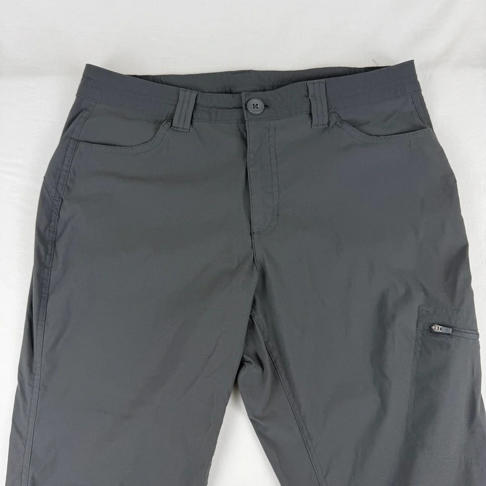 Eddie Bouer Women's Grey Capri Cargo Hiking‎ Pants, Size 10